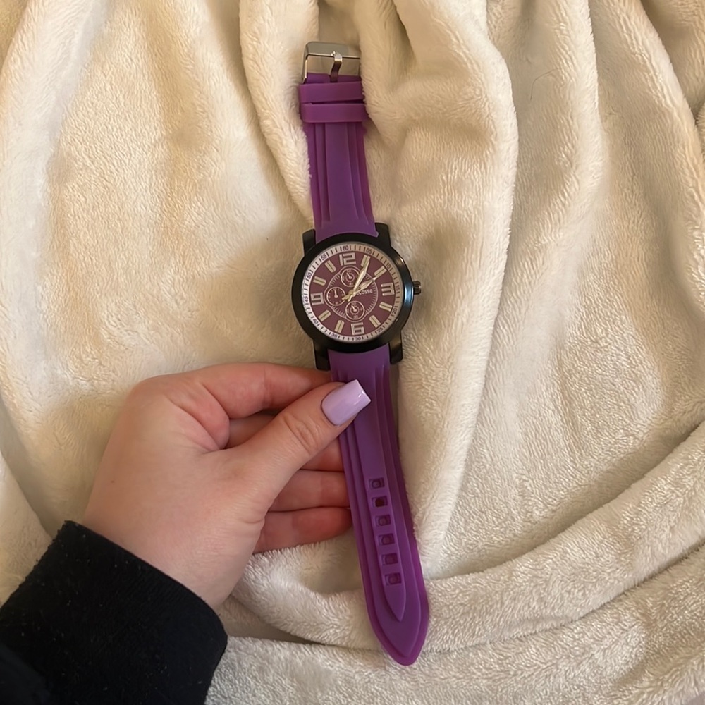 Purple Ecosse Watch rubber wrist band